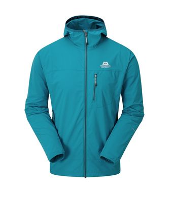 Куртка Mountain Equipment Echo Hooded Softshell Jacket, Tasman Blue, Софтшелові, Для чоловіків, L, Без мембрани, Китай, Великобританія