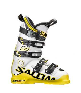 Горнолыжные ботинки Salomon X MAX 130, White/Yellow, 26.5, Для мужчин, Ботинки для лыж