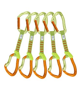 Оттяжка с карабинами Climbing Technology Nimble Evo Set NY 12 cm, orange/green