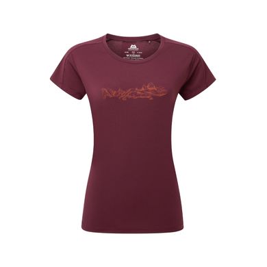 Футболка женская Mountain Equipment Headpoint Skyline Wmns Tee, Raisin, Для женщин, 8, Футболки, Китай, Великобритания