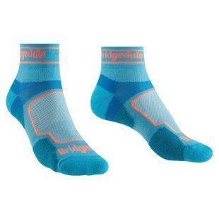 Шкарпетки Bridgedale Women's Trail Run Ultra Light T2 Coolmax Sport Low Blue, blue, M, Для жінок, Бігові, Комбіновані, Великобританія, Великобританія