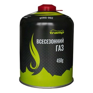 Різьбовий газовий балон Tramp 450g, black, Київ, Харків, Одеса, Днiпро, Запоріжжя, Львів, Кривий Ріг, Вінниця, Полтава, Чернігів, Черкаси, Суми, Хмельницький, Чернівці, Рівне