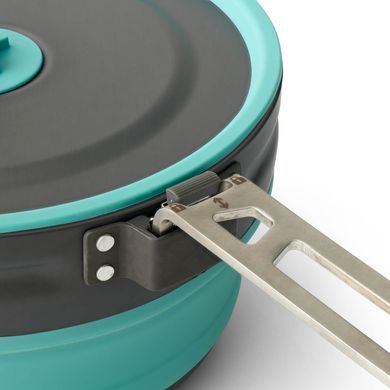 Кастрюля складная Sea to Summit Frontier Ultralight Collapsible Pot 2.2L, Teal, Кастрюли, Анодированный алюминий, 2-Jan