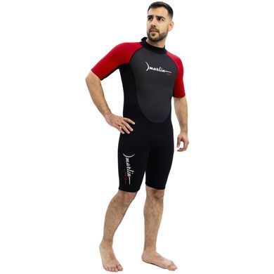 Гидрокостюм Marlin Bali Shorty Man 2mm Red/Black, red/black, 2, Для мужчин, Мокрый, Для дайвинга, Короткий, XXXL