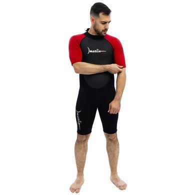 Гидрокостюм Marlin Bali Shorty Man 2mm Red/Black, red/black, 2, Для мужчин, Мокрый, Для дайвинга, Короткий, XXXL