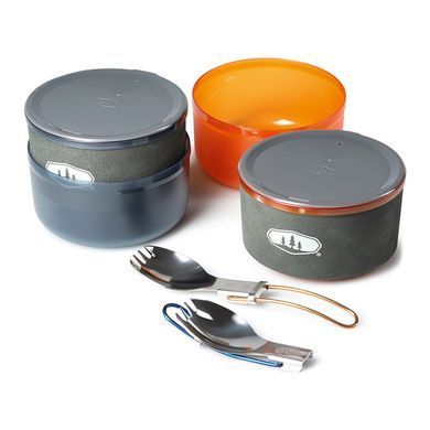 Набір посуду GSI Outdoors Halulite Dualist HS, gray, Набори посуду, Анодований алюміній, США, Київ, Харків, Одеса, Днiпро, Запоріжжя, Львів, Кривий Ріг, Вінниця, Полтава, Чернігів, Черкаси, Суми, Хмельницький, Чернівці, Рівне