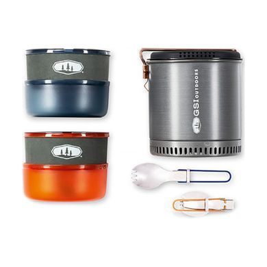 Набір посуду GSI Outdoors Halulite Dualist HS, gray, Набори посуду, Анодований алюміній, США, Київ, Харків, Одеса, Днiпро, Запоріжжя, Львів, Кривий Ріг, Вінниця, Полтава, Чернігів, Черкаси, Суми, Хмельницький, Чернівці, Рівне