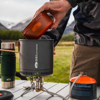Набір посуду GSI Outdoors Halulite Dualist HS, gray, Набори посуду, Анодований алюміній, США, Київ, Харків, Одеса, Днiпро, Запоріжжя, Львів, Кривий Ріг, Вінниця, Полтава, Чернігів, Черкаси, Суми, Хмельницький, Чернівці, Рівне