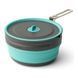 Кастрюля складная Sea to Summit Frontier Ultralight Collapsible Pot 2.2L, Teal, Кастрюли, Анодированный алюминий, 2-Jan