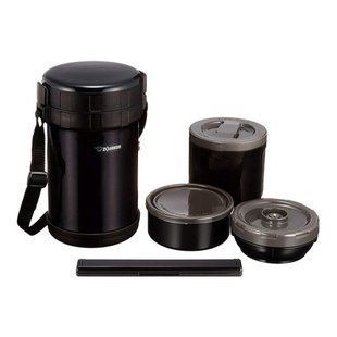 Набір для ланчу ZOJIRUSHI SL-XE20AD, black, Термоси, Нержавіюча сталь, Київ, Харків, Одеса, Днiпро, Запоріжжя, Львів, Кривий Ріг, Вінниця, Полтава, Чернігів, Черкаси, Суми, Хмельницький, Чернівці, Рівне
