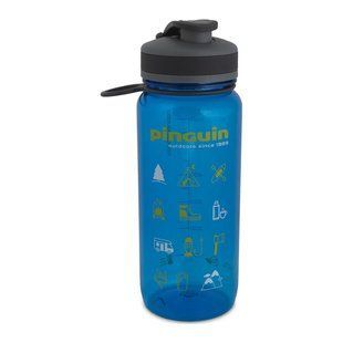 Бутылка для воды Pinguin Tritan Slim Bottle 0.65L Blue, blue, Фляги, Пищевой пластик, 0.65, Чехия, Киев, Харьков, Одесса, Днепр, Запорожье, Львов, Кривой Рог, Винница, Полтава, Чернигов, Черкассы, Сумы, Хмельницкий, Черновцы, Ровно
