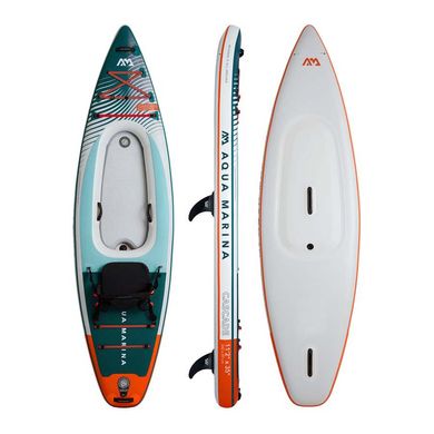 Надувной SUP-Kayak Aqua Marina Cascade 11'2'' All-Around w/2-in-1 Paddle BT-24CAP, Teal/White, SUP, Универсальные, Киев, Харьков, Одесса, Днепр, Запорожье, Львов, Кривой Рог, Винница, Полтава, Чернигов, Черкассы, Сумы, Хмельницкий, Черновцы, Ровно, Китай, Китай