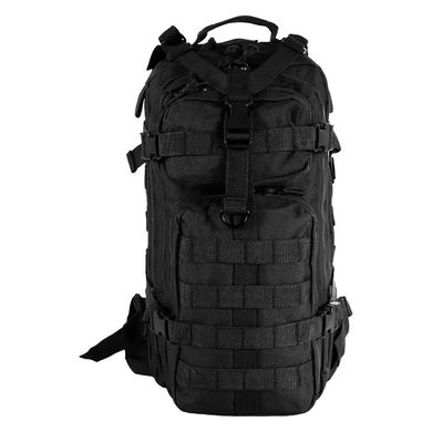Рюкзак Camo Assault 25L, black, Універсальні, Тактичні рюкзаки, Без клапана, One size, 25, 1250, Польща