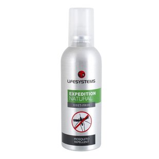 Спрей від комах Lifesystems Expedition Natural 100 ml, silver, Репеленти, Великобританія