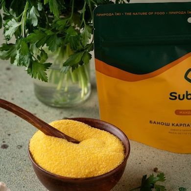 Сублимированная еда SubliMate Банош Карпатский с брынзой 100 г, yellow, Вторые блюда, 100, Украина, Украина