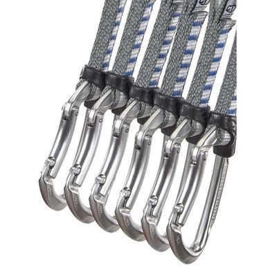 Оттяжка с карабинами Climbing Technology Lime B Set NY 12 cm Silver 6 Pack, silver
