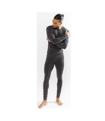 Термоштани Craft FuseKnit Comfort Pants Man, Black melange, L, Для чоловіків, Штани, Синтетична, Для активного відпочинку
