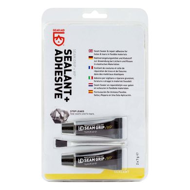 Клей для швов Gear Aid by McNett Seam Grip +WP Waterproof Sealant & Adhesive 2x7g, white, Уретановый клей, Для снаряжения