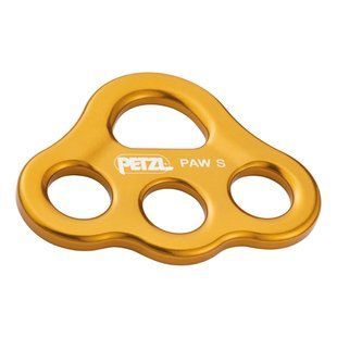 Такелажна пластина Petzl Paw S, yellow, Такелажна пластина, Дюралюміній, Франція, Франція