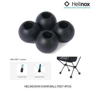Комплект опор для крісел Helinox Chair Ball Feet 45мм, black, Аксессуары, Нідерланди