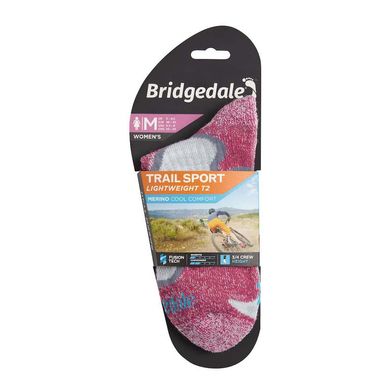 Шкарпетки Bridgedale Women's Trailsport LightWeight T2, Dusky pink, S, Для жінок, Трекінгові, Комбіновані, Великобританія, Великобританія
