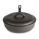 Сковорідка GSI Outdoors Guidecase 12" Deep Frypan, black, Сковорідки, Сталь, США, Київ, Харків, Одеса, Днiпро, Запоріжжя, Львів, Кривий Ріг, Вінниця, Полтава, Чернігів, Черкаси, Суми, Хмельницький, Чернівці, Рівне