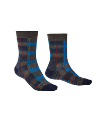 Шкарпетки Bridgedale Hike LightWeight Boot Pattern (M. P.), BROWN/NAVY, S, Для чоловіків, Трекінгові, Комбіновані, Великобританія, Великобританія