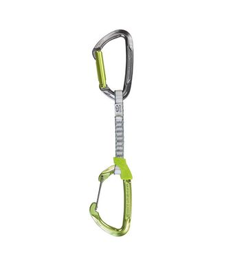 Оттяжка с карабинами Climbing Technology Lime-M Set DY 12 cm, grey/green