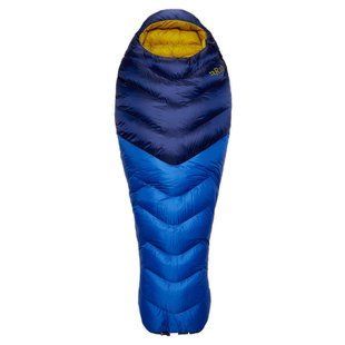 Спальний мішок Rab Women's Neutrino 400 Down Sleeping Bag (-7C&deg;) Regular, Nightfall Blue, Спальник, Кокон, Для жінок, Пуховий, Left, 765