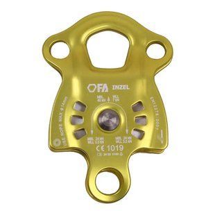Блок-ролик First Ascent INZEL, yellow, Блок, Одинарный, Дюралюминий