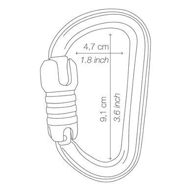 Карабин Petzl Bm'D Gray, gray