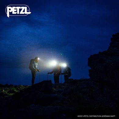 Налобний ліхтар Petzl Aria 2R, black/yellow, Налобні, Малайзія, Франція