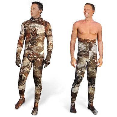Охотничий гидрокостюм Omer Real 3D camo wetsuits longjohn (7мм) TG., camo, 7, Для мужчин, Мокрый, Для подводной охоты, Длинный, 4