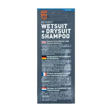 Шампунь Gear Aid by McNett Wet & Dry Suit Shampoo New 15ml , blue