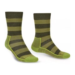 Шкарпетки Bridgedale Men's LightWeight Hike Merino Performance, Green/Dark Green, S, Для чоловіків, Трекінгові, Комбіновані, Великобританія, Великобританія