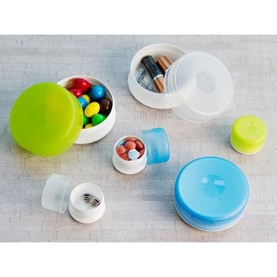 Набір контейнерів Humangear GoTubb 3-Pack Medium, Clear/Green/Blue, Аксесуари, Пластик