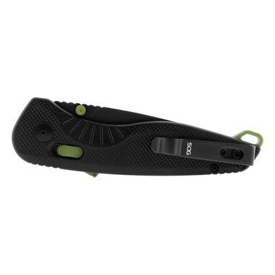 Ніж складаний SOG Aegis AT Tanto, black/moss, Складані ножі