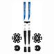 Треккинговые палки Tramp Trail, white/blue, Трехсекционные, Сплав алюминия, Для трекинга