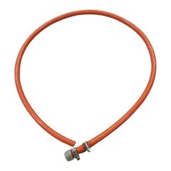 Шланг-комплект (перехідник з газового балона/шланг/затискачі) для портативних газових плит та обігрівачів, orange