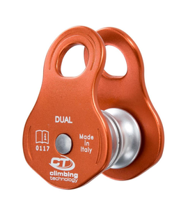 Блок-ролик Climbing Technology Dual, orange, Блок, Дюралюміній, Італія, Італія