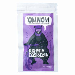 Енергетичний батончик ЇDLO ОМ-НОМ кручена смородина, white, Перекус, Украина, Украина
