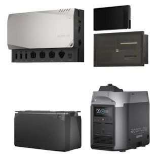 Комплект енергонезалежності EcoFlow Power Independence Kit 5 kWh, black/white, Комплекты энергонезависимости