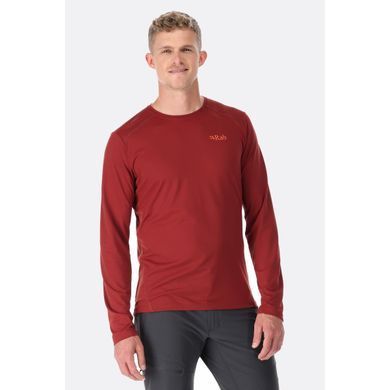 Футболка с длинным рукавом Rab Men`s Force LS Tee Graphene, Graphene, Для мужчин, L, Футболки