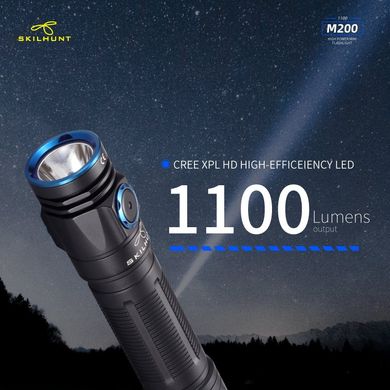 Ліхтар ручний Skilhunt M200 High CRI New Editable, Carbon Black, Ручні