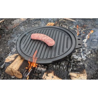 Сковородка-гриль GSI Outdoors Guidecast 10" Round Griddle, black, Сковородки, Сталь, США, Киев, Харьков, Одесса, Днепр, Запорожье, Львов, Кривой Рог, Винница, Полтава, Чернигов, Черкассы, Сумы, Хмельницкий, Черновцы, Ровно