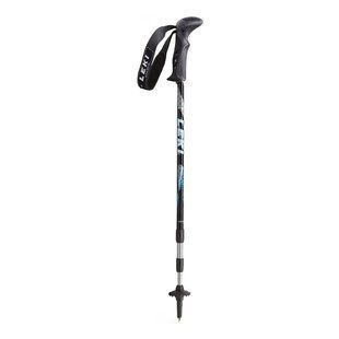 Трекінгові палиці Leki SoftLite 100-135cm, black/silver/blue, Для дорослих, Трисекційні, Алюмінієвий сплав, Для трекінгу