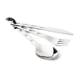 Комплект столовых приборов GSI Outdoors Glacier Stainless 3 PC. Ring, Stainless, Столовые приборы, Нержавеющая сталь, США, Киев, Харьков, Одесса, Днепр, Запорожье, Львов, Кривой Рог, Винница, Полтава, Чернигов, Черкассы, Сумы, Хмельницкий, Черновцы, Ровно