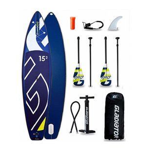 Надувная SUP доска GLADIATOR Pro 15.2" Tandem, Blue/White, Многоместные, Надувные, Киев, Харьков, Одесса, Днепр, Запорожье, Львов, Кривой Рог, Винница, Полтава, Чернигов, Черкассы, Сумы, Хмельницкий, Черновцы, Ровно