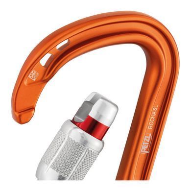 Карабин Petzl ROCHA Screw-Lock Light Gray, Light Gray