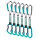 Оттяжка с карабинами Skylotec Salto NY 12 cm 6 Pack Titanium/Aquamarine, Titanium/Aquamarine